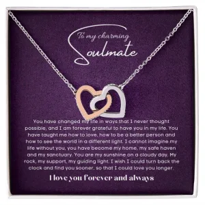 To my soulmate Interlocking hearts