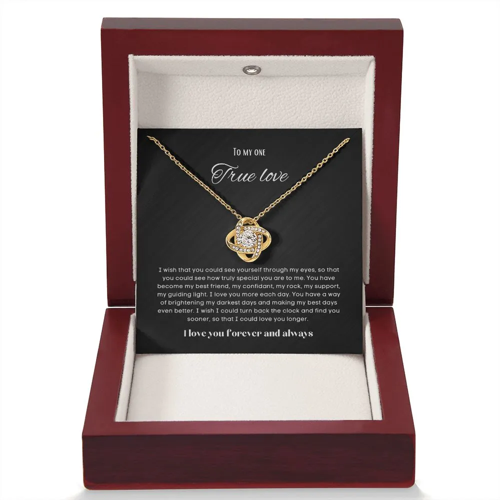 To my soulmate necklace gift for anniversary or Valentine's ay