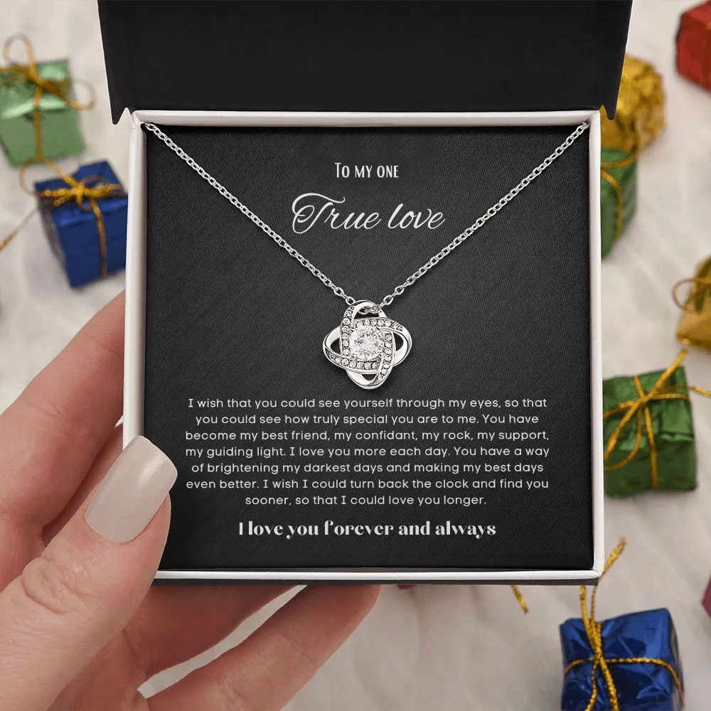 To my soulmate necklace gift for anniversary or Valentine's ay