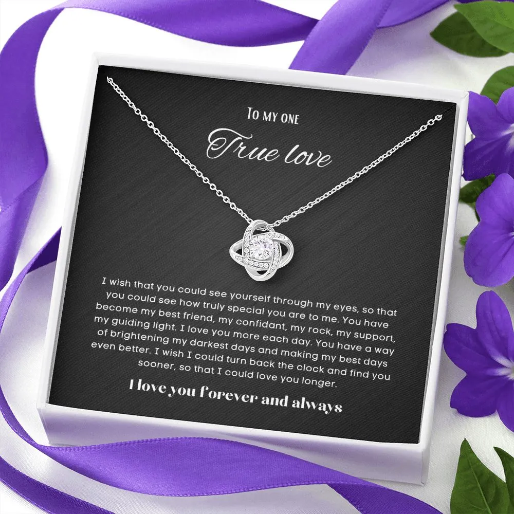 To my soulmate necklace gift for anniversary or Valentine's ay