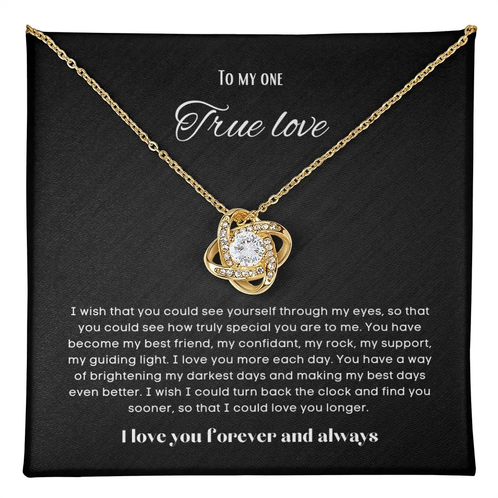 To my soulmate necklace gift for anniversary or Valentine's ay