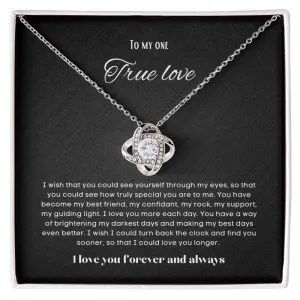 To my soulmate necklace gift for anniversary or Valentine's ay