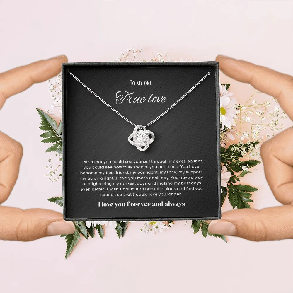 To my soulmate necklace gift for anniversary or Valentine's ay
