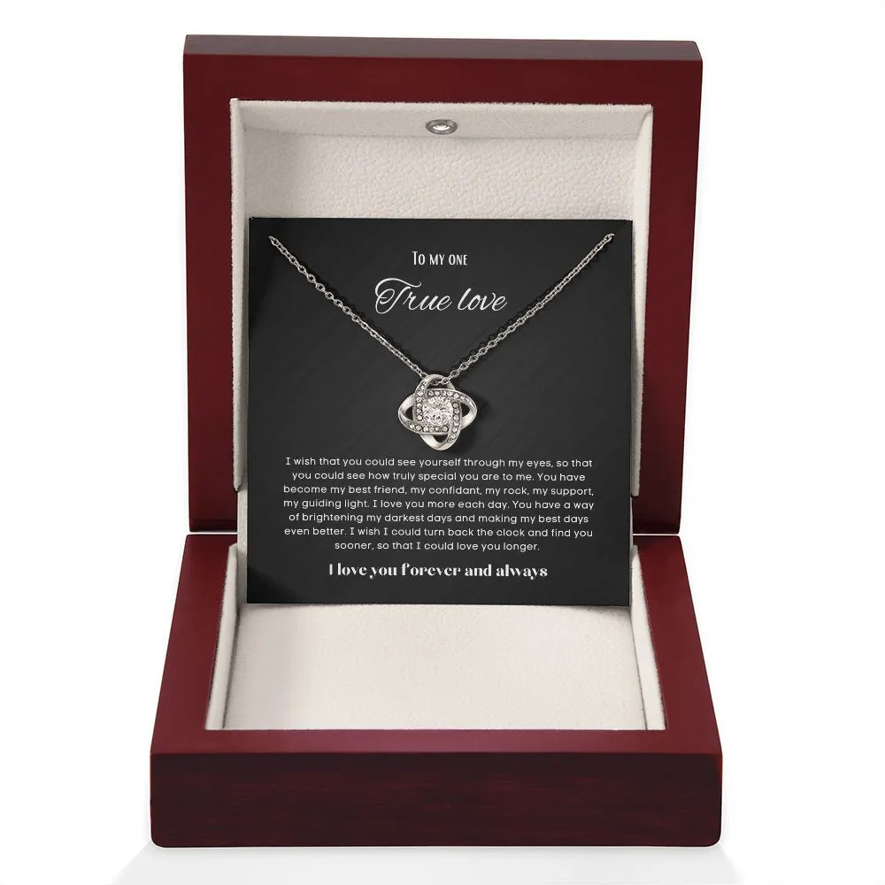 To my soulmate necklace gift for anniversary or Valentine's ay
