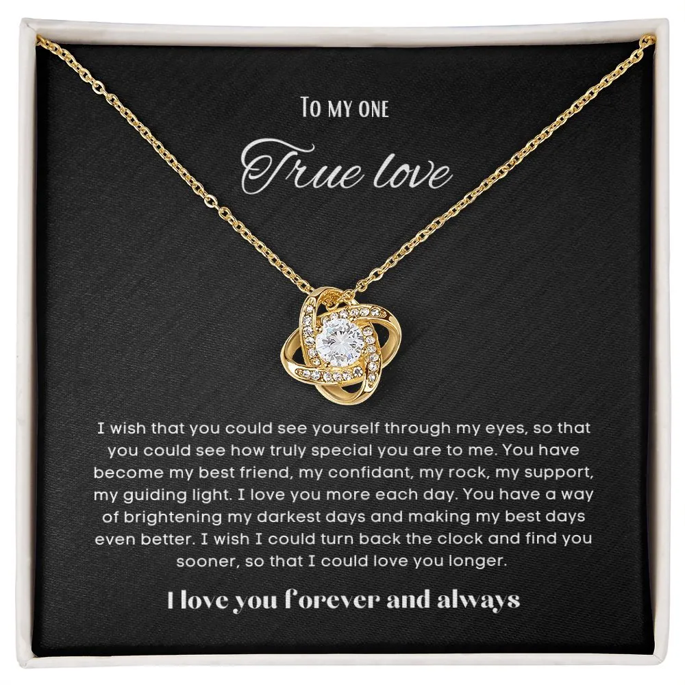 To my soulmate necklace gift for anniversary or Valentine's ay