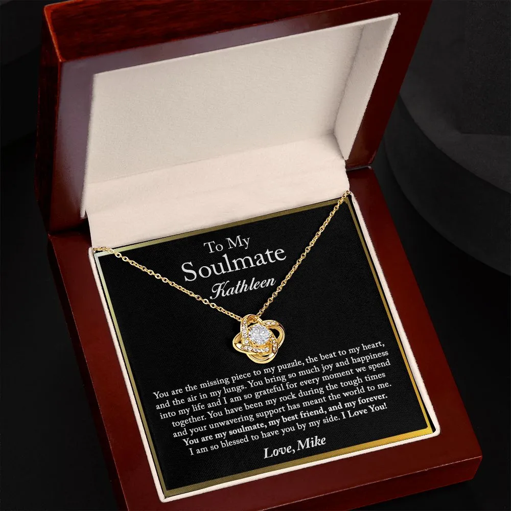 To My Soulmate Necklace, Valentine's Day Gift