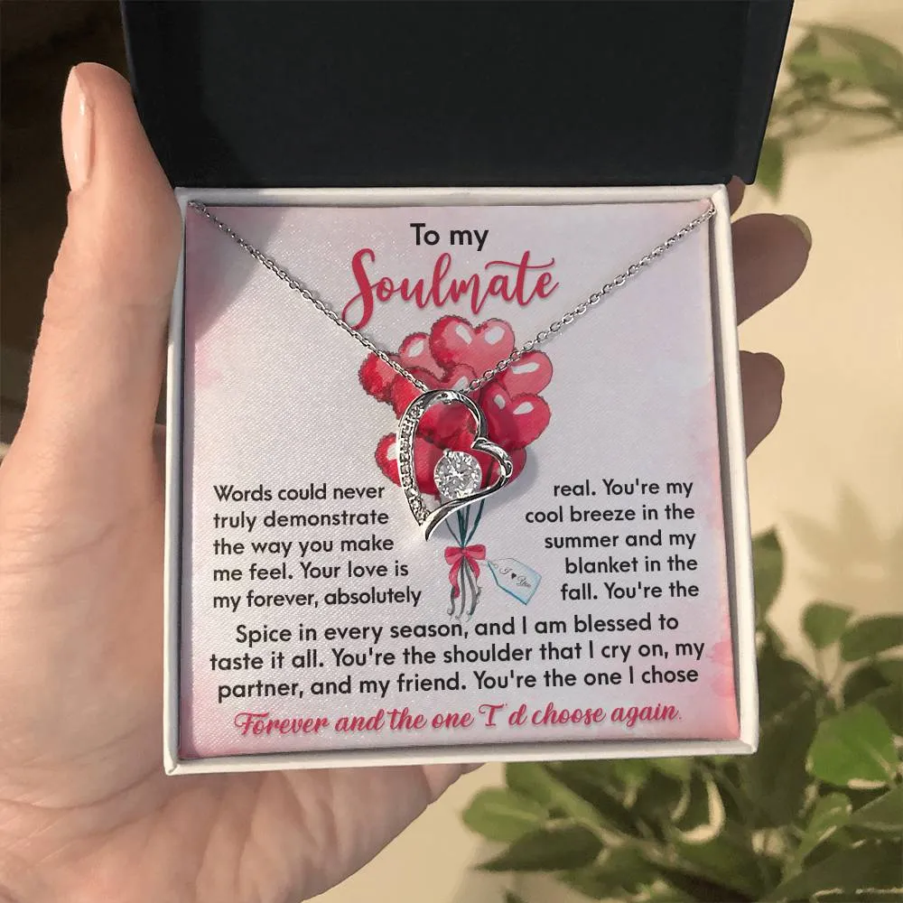 To My Soulmate The One I Chose Forever | Forever Love Necklace