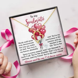 To My Soulmate The One I Chose Forever | Forever Love Necklace