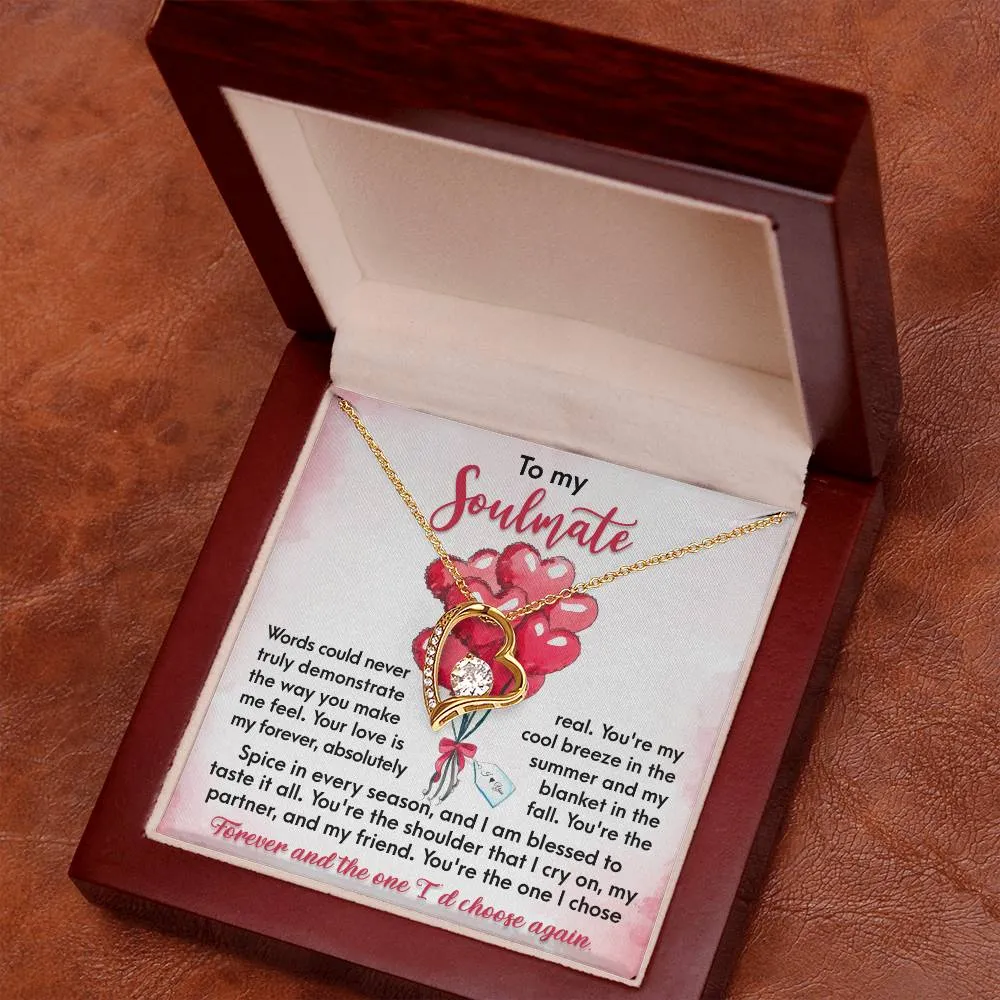 To My Soulmate The One I Chose Forever | Forever Love Necklace