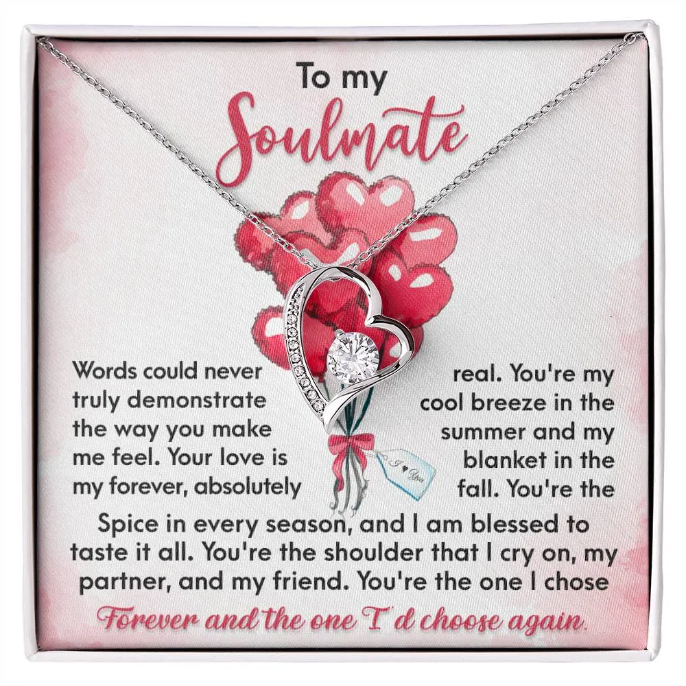To My Soulmate The One I Chose Forever | Forever Love Necklace