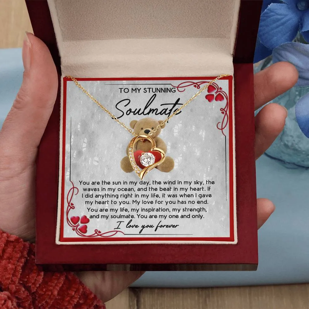 To My Stunning Soulmate I Love You Forever | Forever Love Necklace