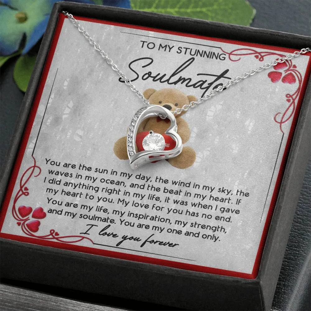 To My Stunning Soulmate I Love You Forever | Forever Love Necklace