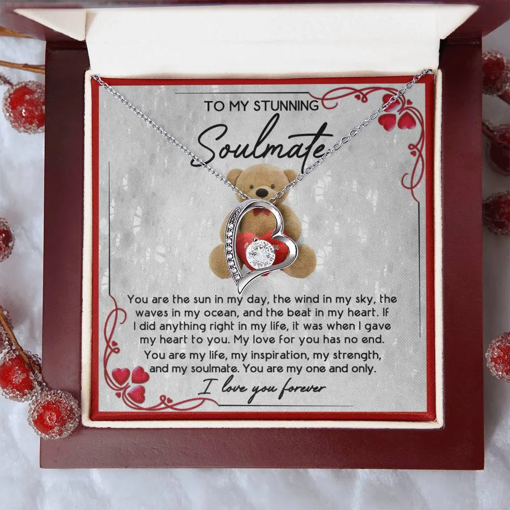 To My Stunning Soulmate I Love You Forever | Forever Love Necklace