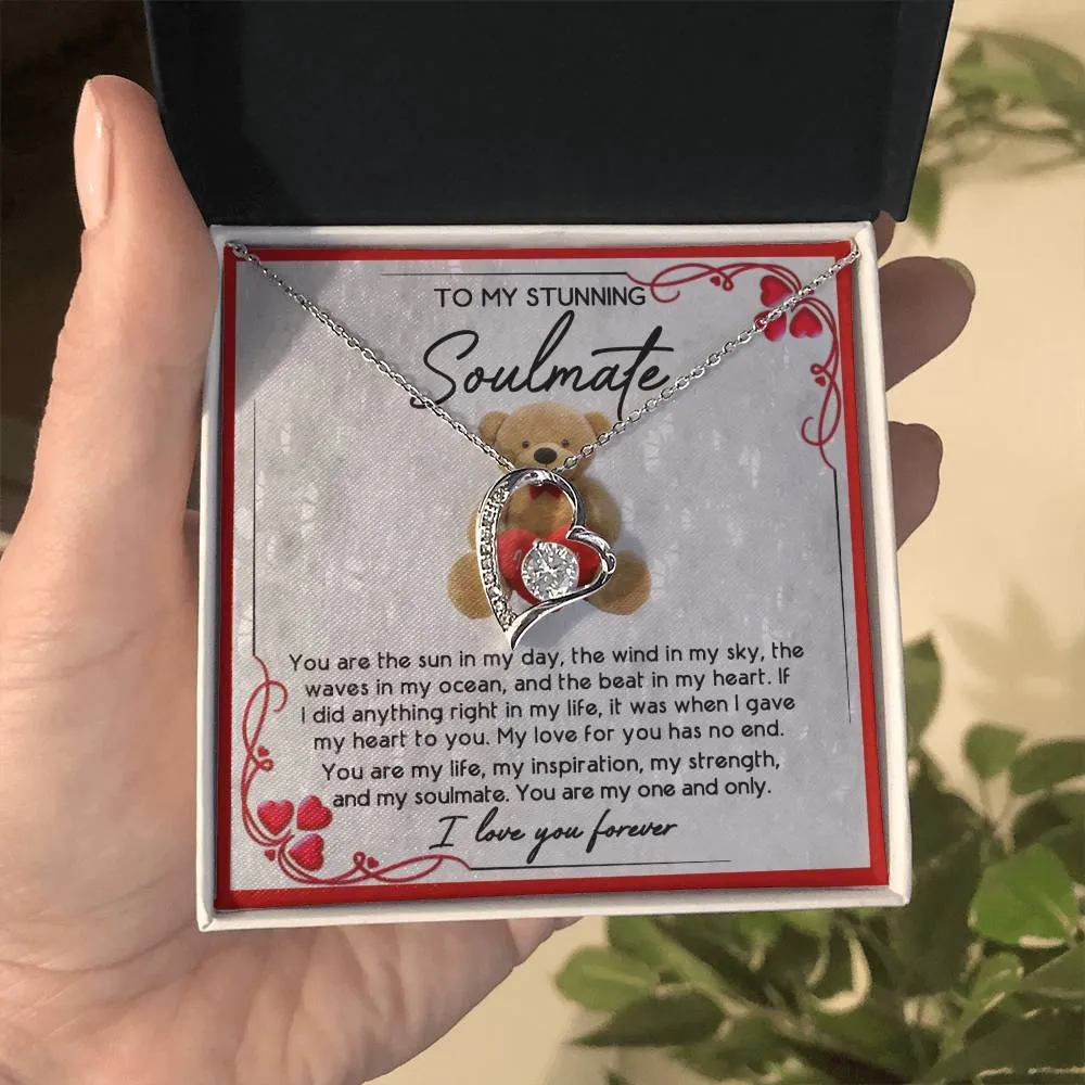 To My Stunning Soulmate I Love You Forever | Forever Love Necklace