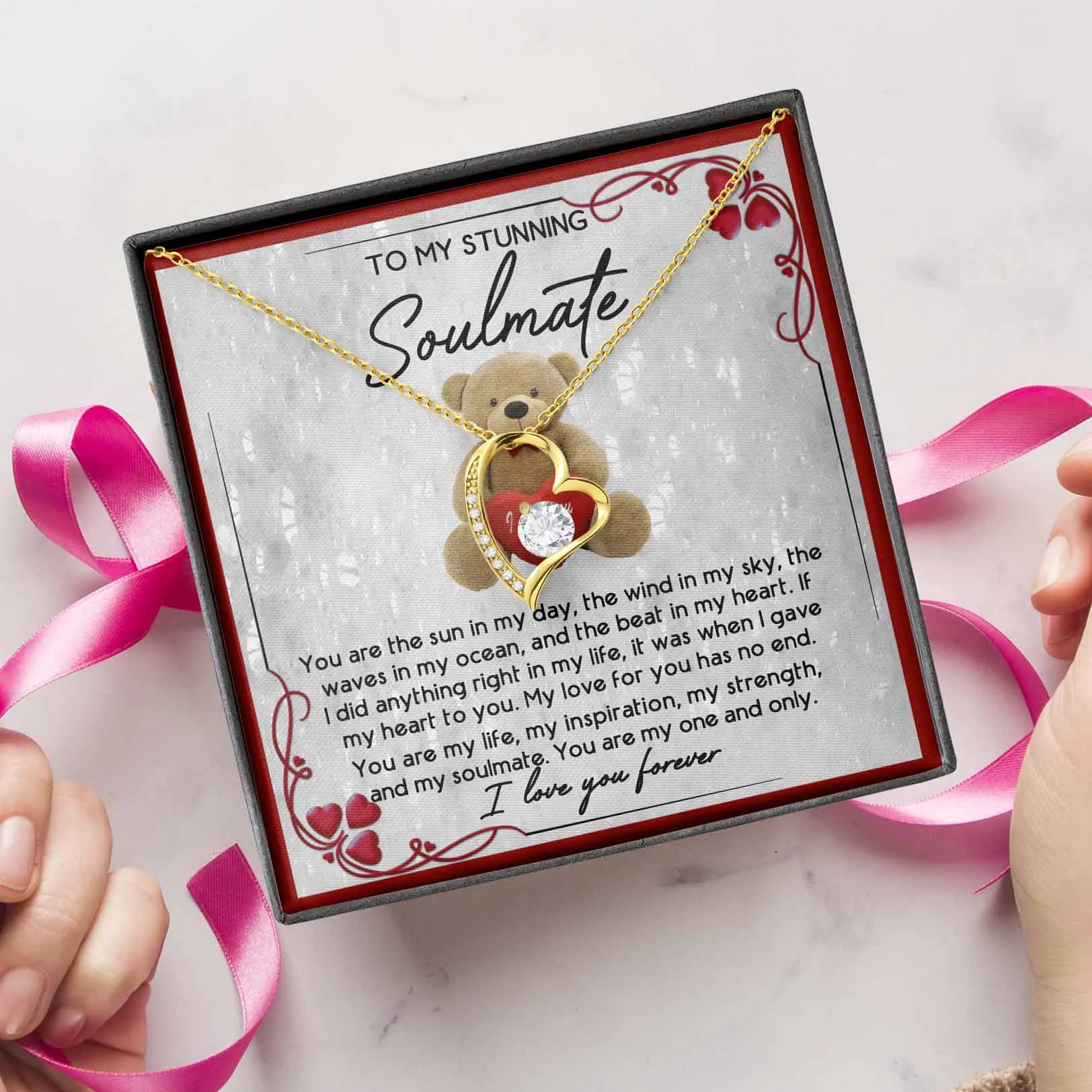 To My Stunning Soulmate I Love You Forever | Forever Love Necklace