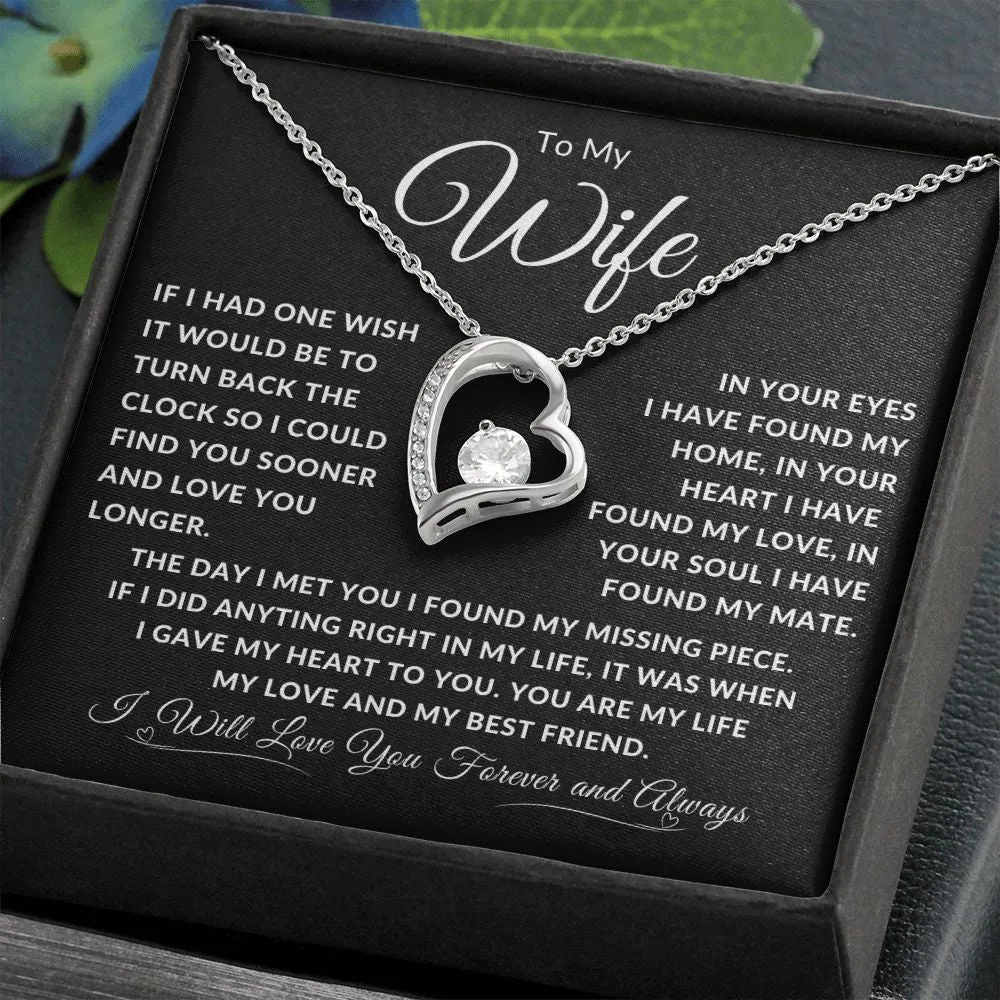 To My Wife If I Had One Wish It Would Be To Turn Back Time