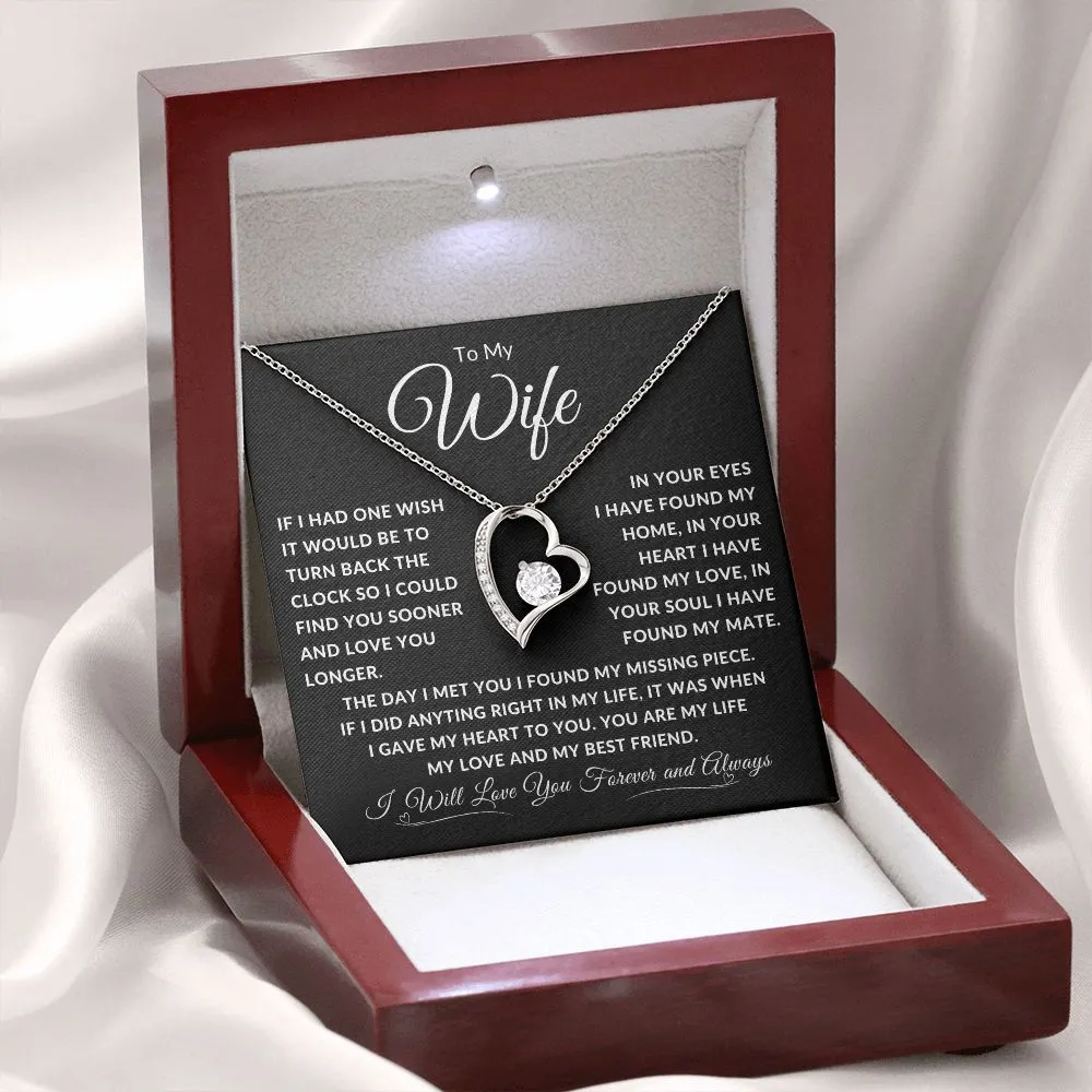 To My Wife If I Had One Wish It Would Be To Turn Back Time