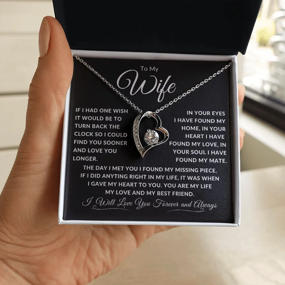 To My Wife If I Had One Wish It Would Be To Turn Back Time