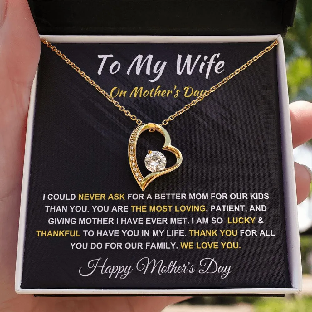 To My Wife on Mother's Day - Forever Love Necklace MD008