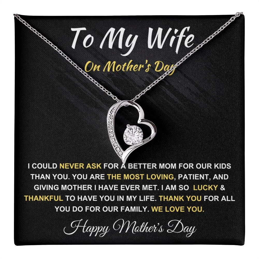 To My Wife on Mother's Day - Forever Love Necklace MD008