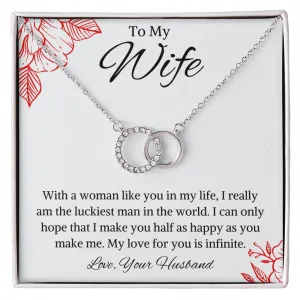 To My Wife Perfect Pair Necklace
