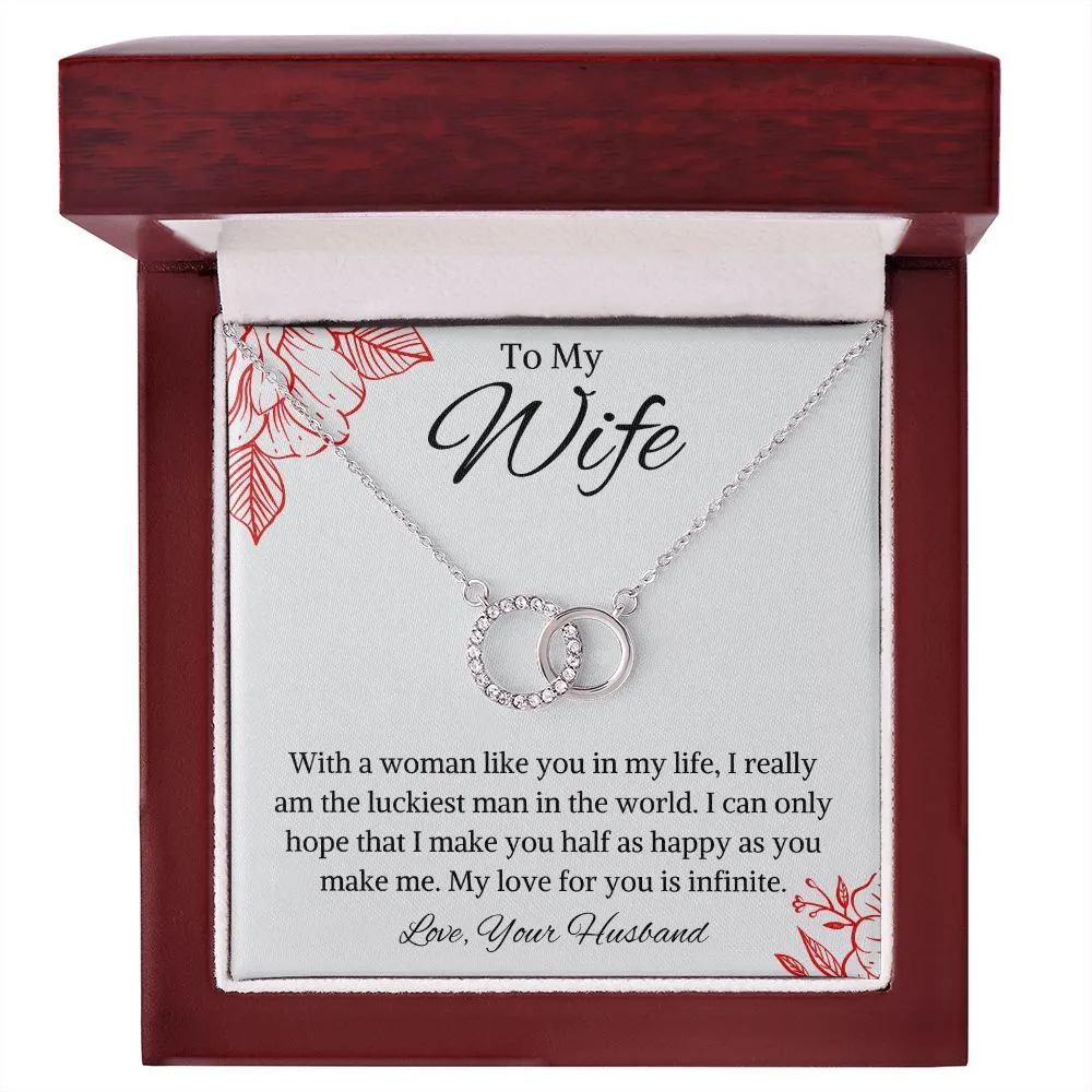 To My Wife Perfect Pair Necklace