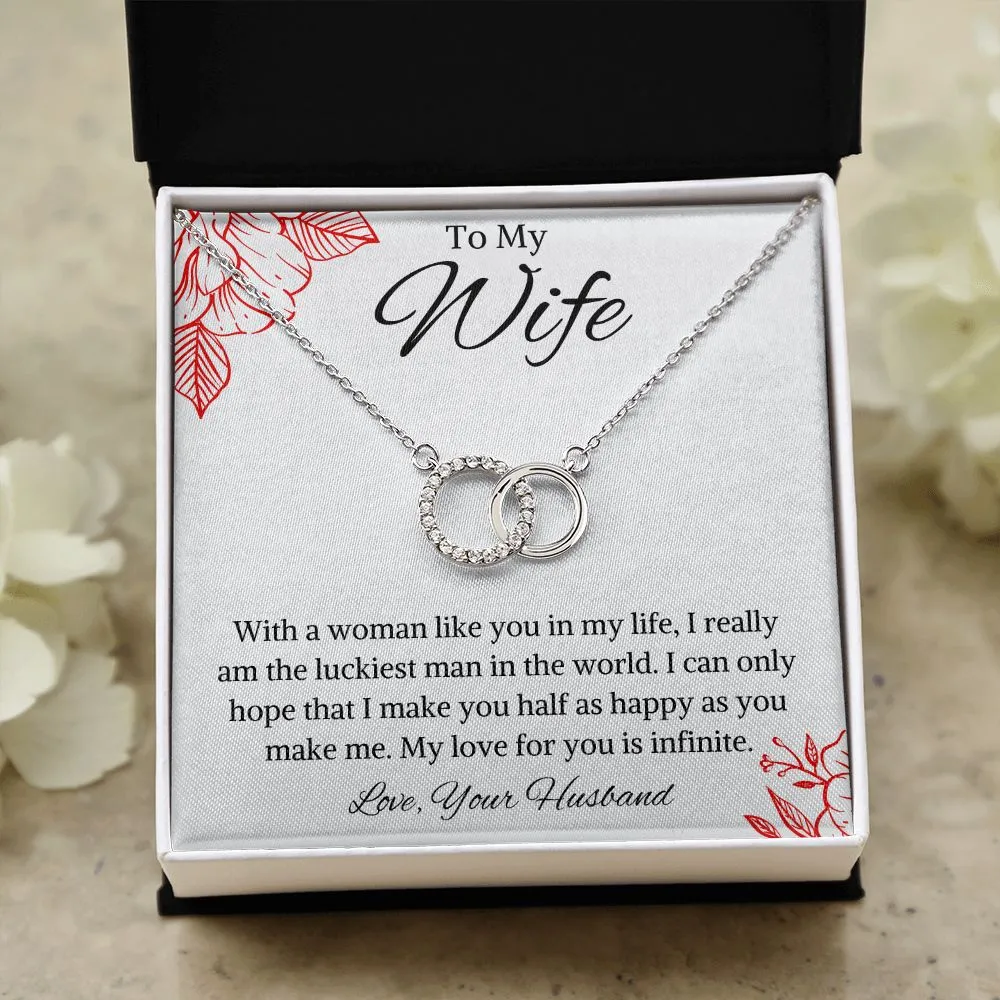 To My Wife Perfect Pair Necklace