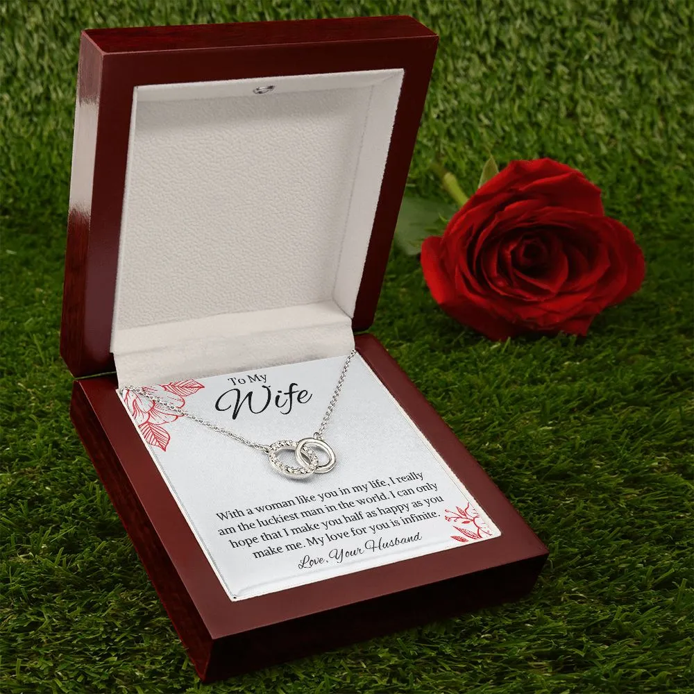To My Wife Perfect Pair Necklace