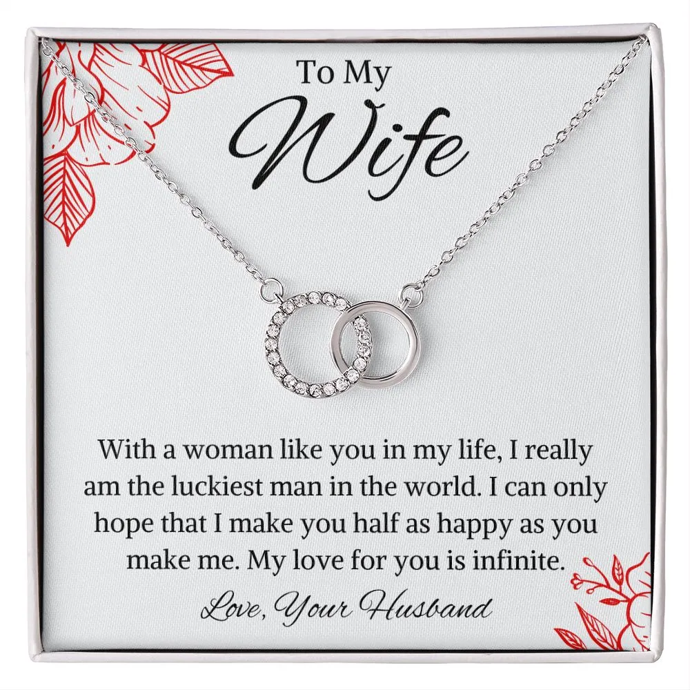 To My Wife Perfect Pair Necklace