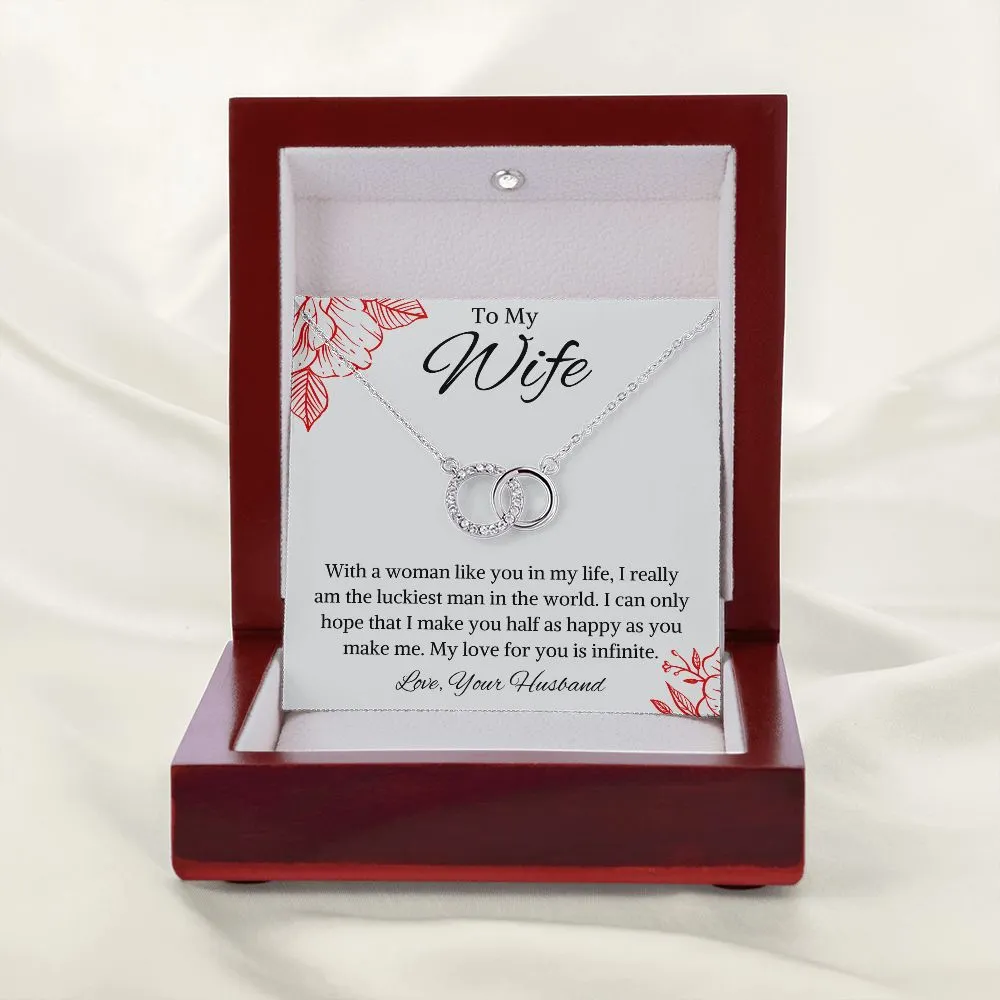 To My Wife Perfect Pair Necklace