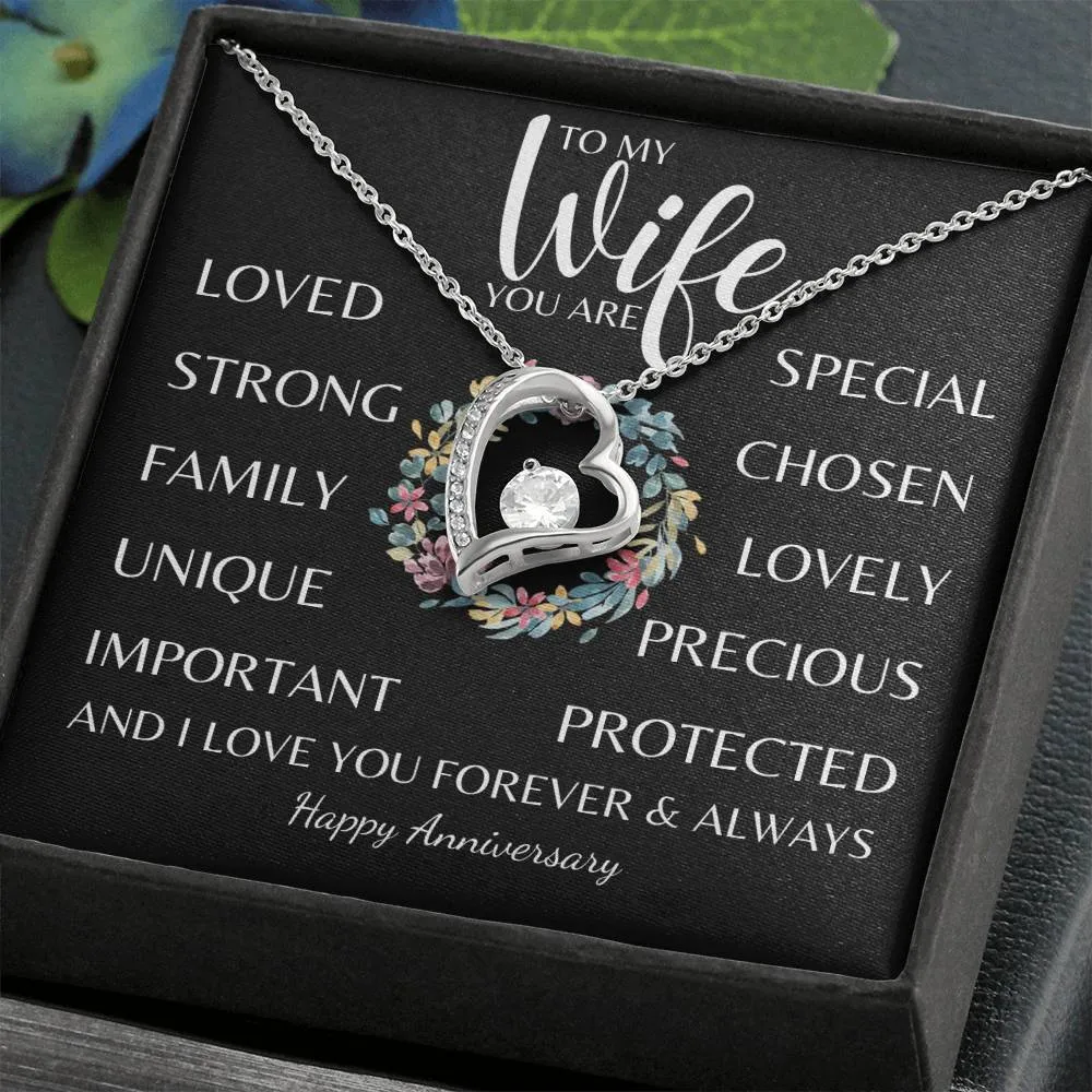 To my Wife, You Are Everything - Forever Love Necklace Gift
