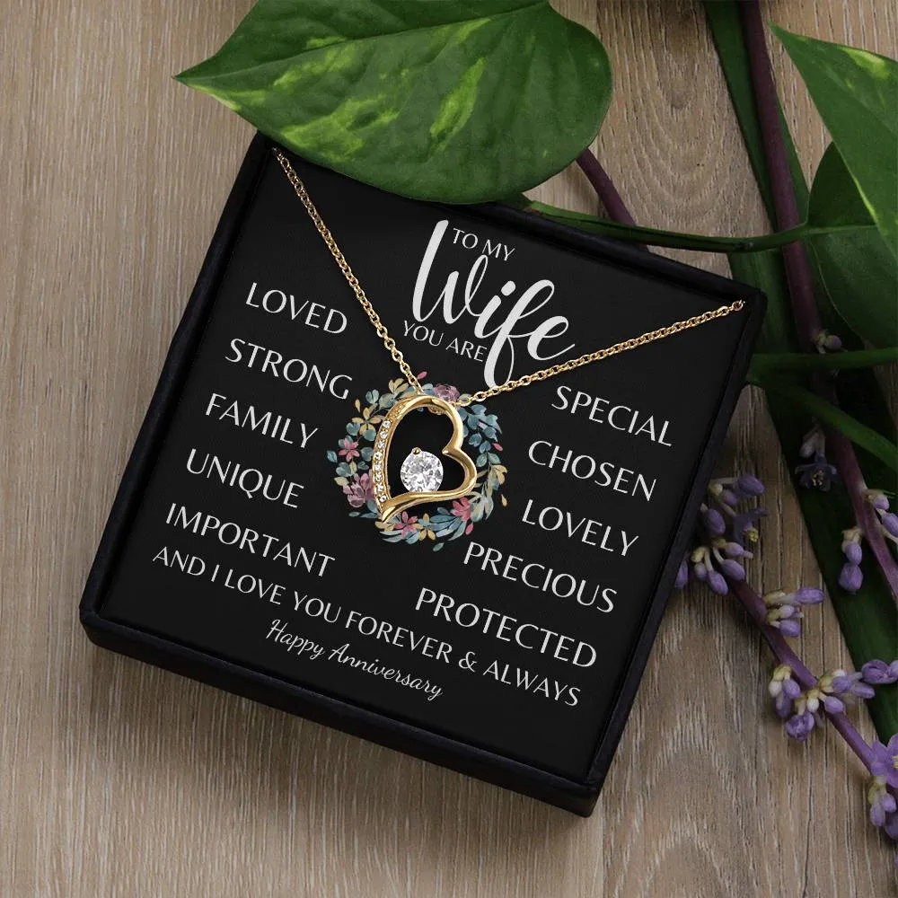 To my Wife, You Are Everything - Forever Love Necklace Gift