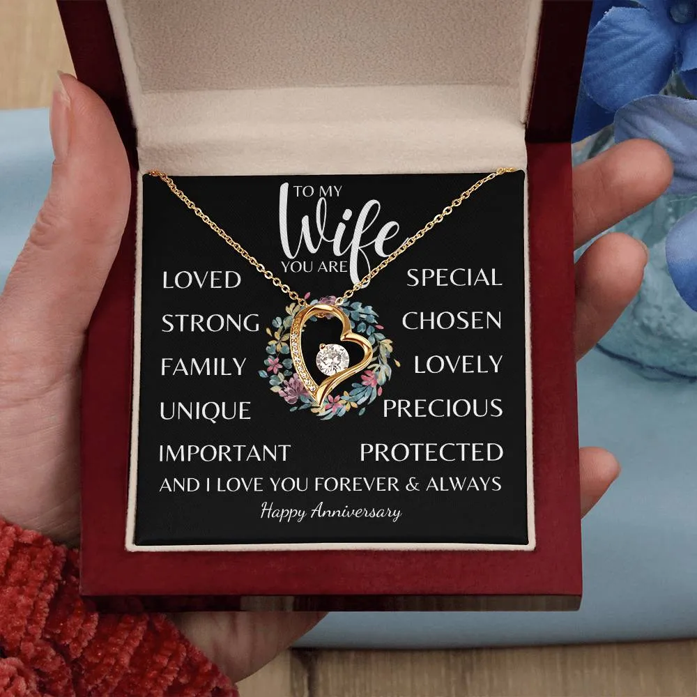To my Wife, You Are Everything - Forever Love Necklace Gift