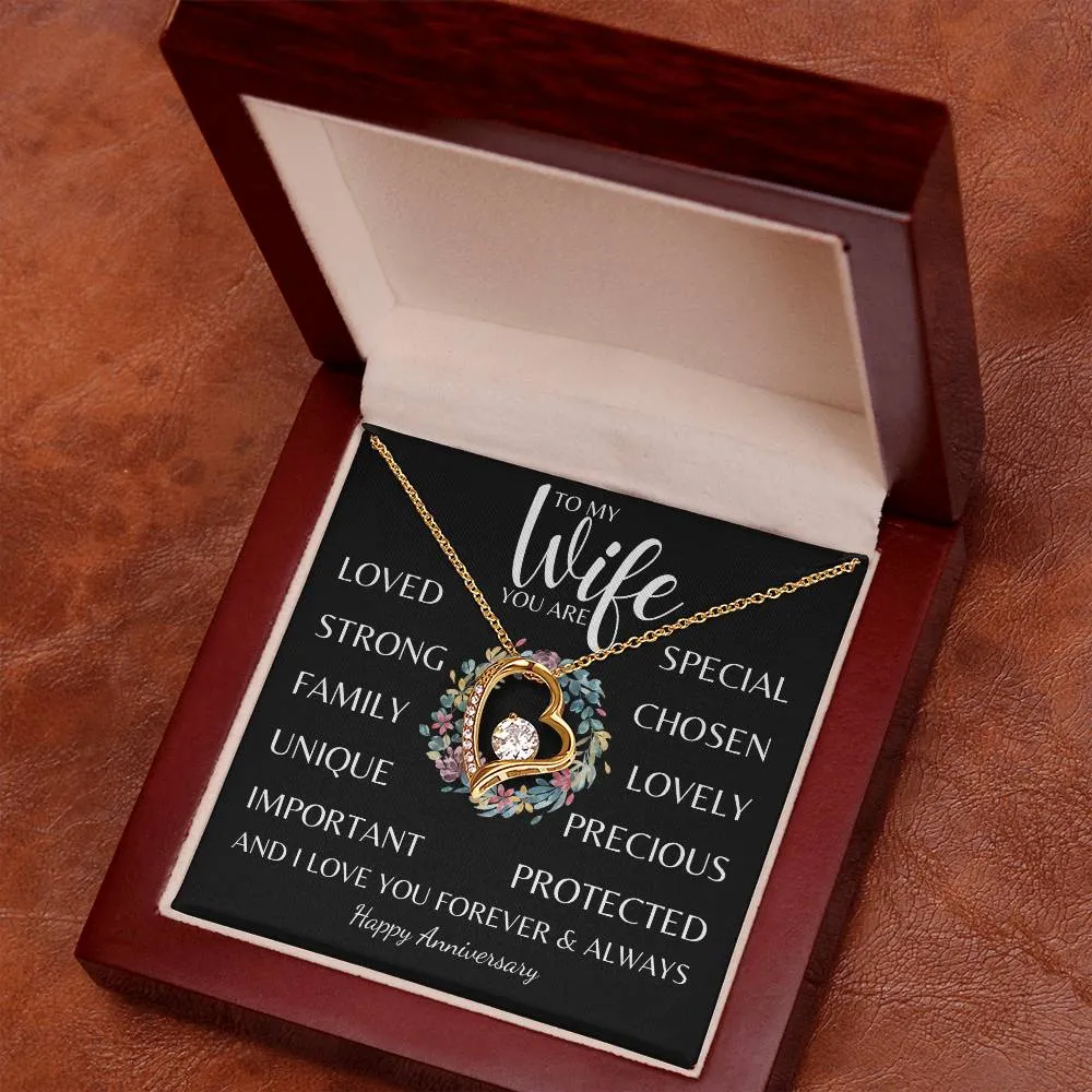 To my Wife, You Are Everything - Forever Love Necklace Gift