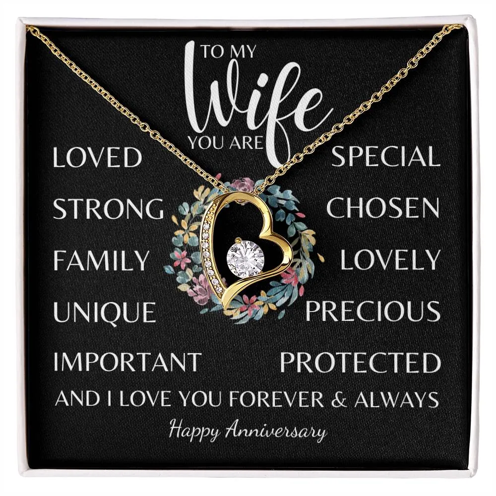 To my Wife, You Are Everything - Forever Love Necklace Gift