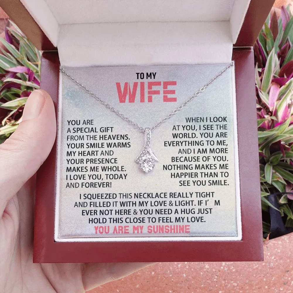 To My Wife - You Are My Sunshine - Alluring Beauty Neckalce