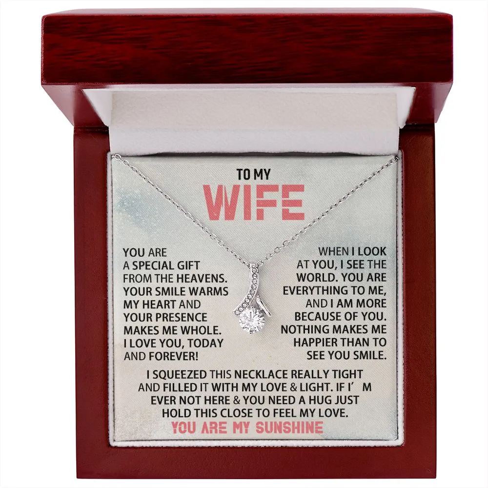 To My Wife - You Are My Sunshine - Alluring Beauty Neckalce