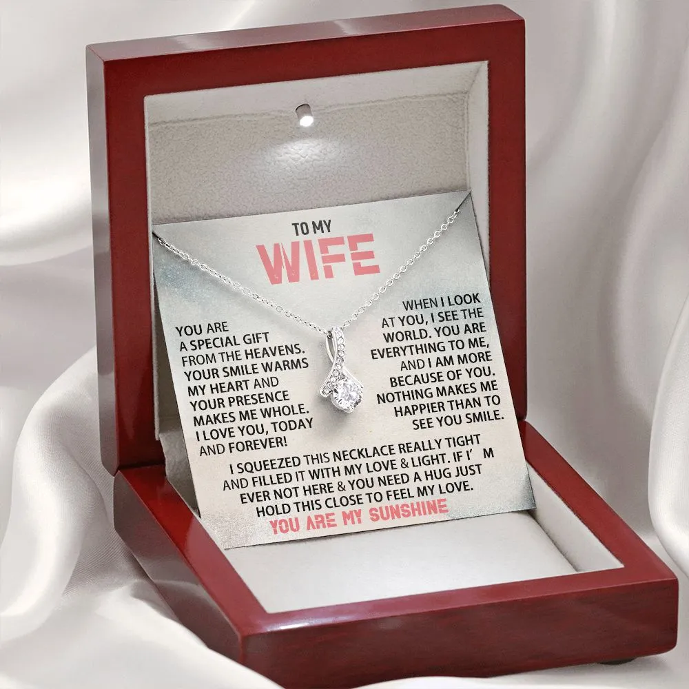 To My Wife - You Are My Sunshine - Alluring Beauty Neckalce