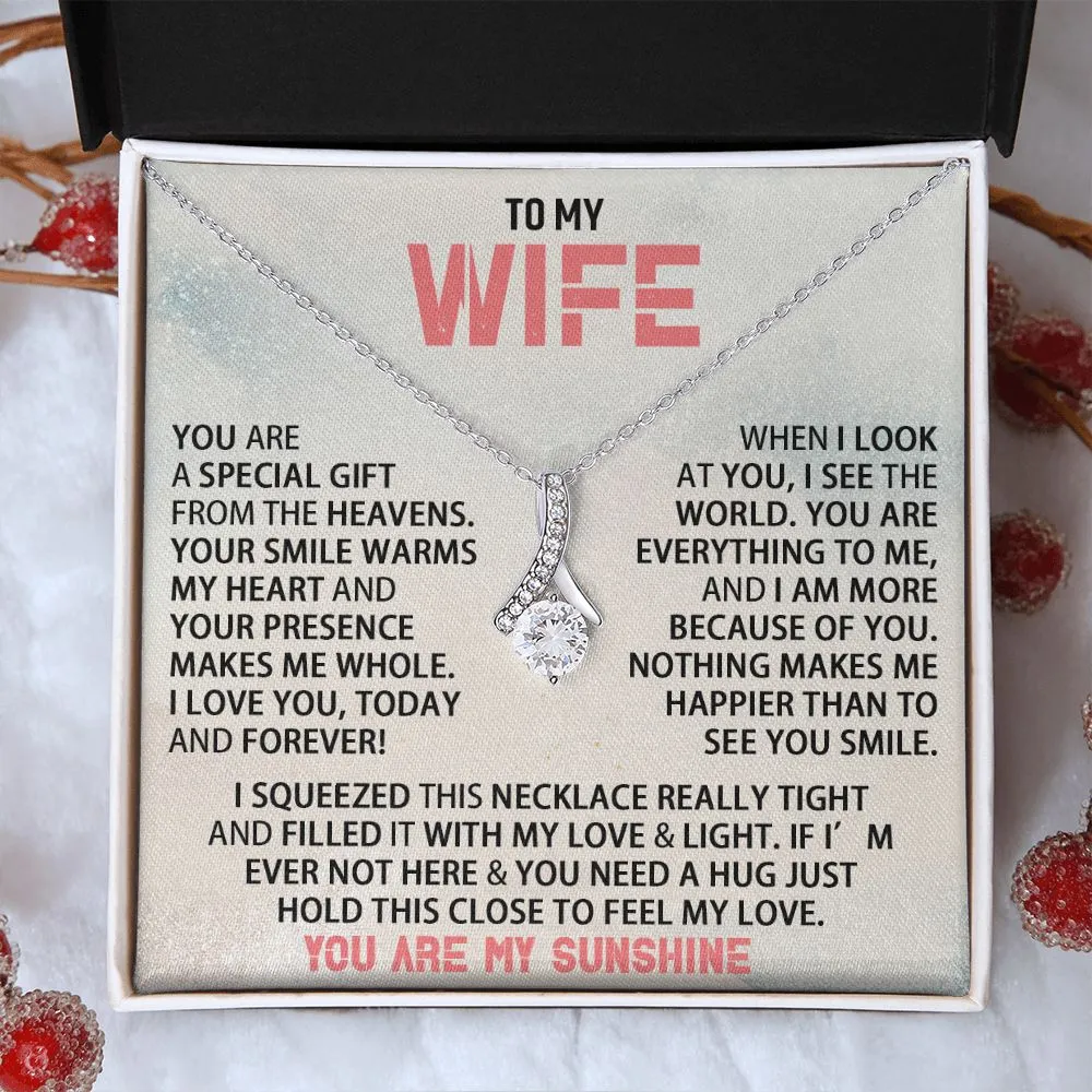 To My Wife - You Are My Sunshine - Alluring Beauty Neckalce
