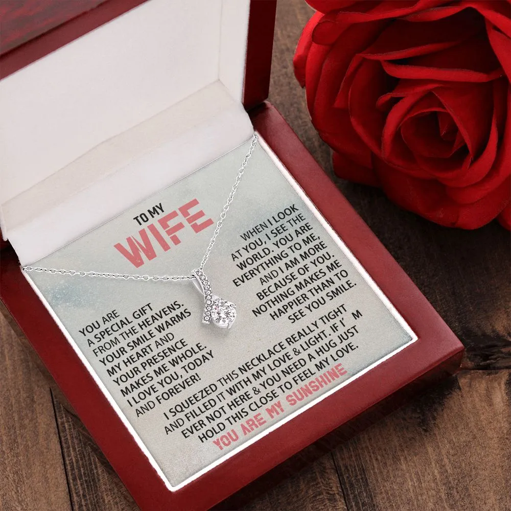 To My Wife - You Are My Sunshine - Alluring Beauty Neckalce