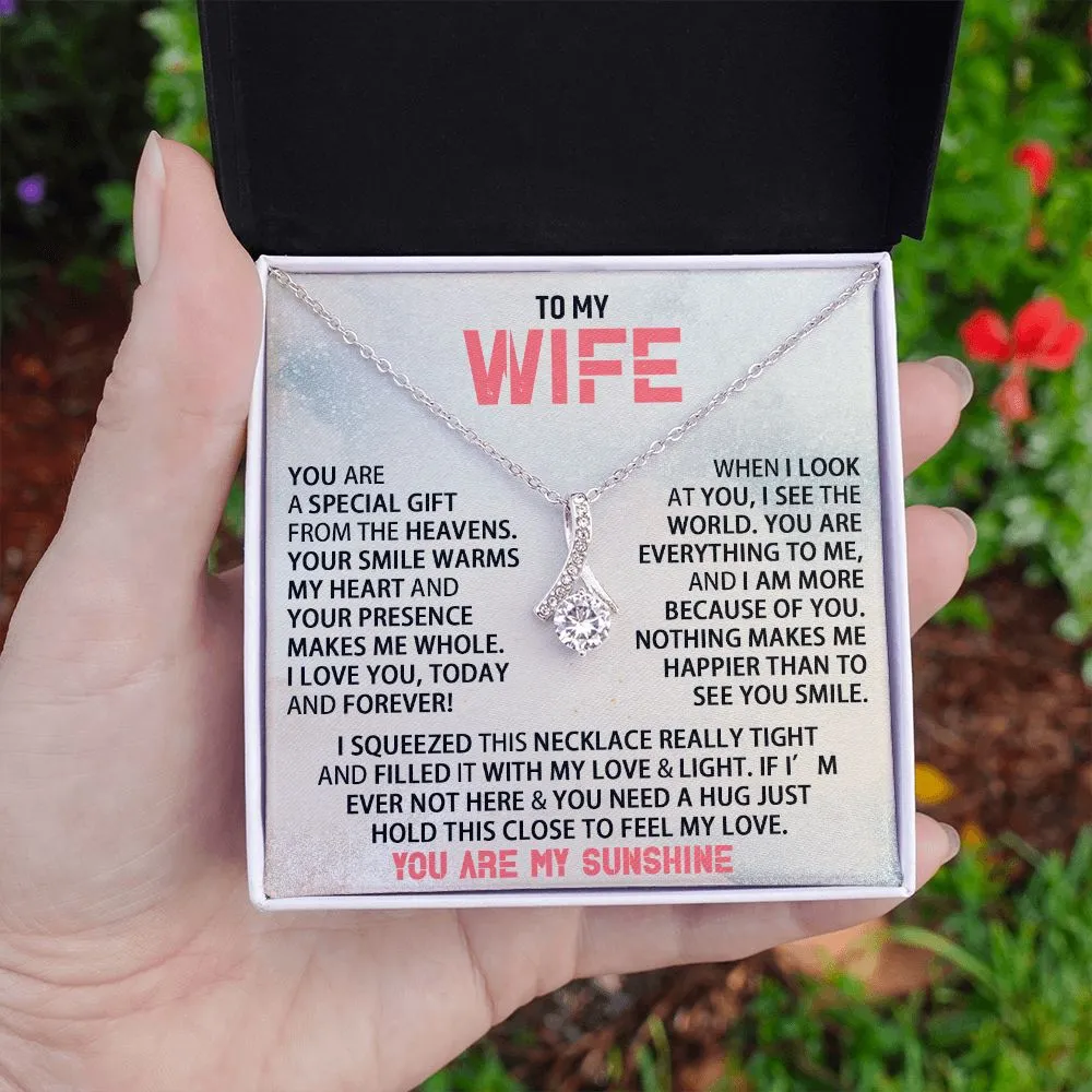 To My Wife - You Are My Sunshine - Alluring Beauty Neckalce