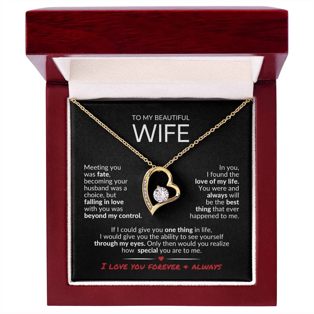 To MyWife | Love of My Life | Forever Love Necklace
