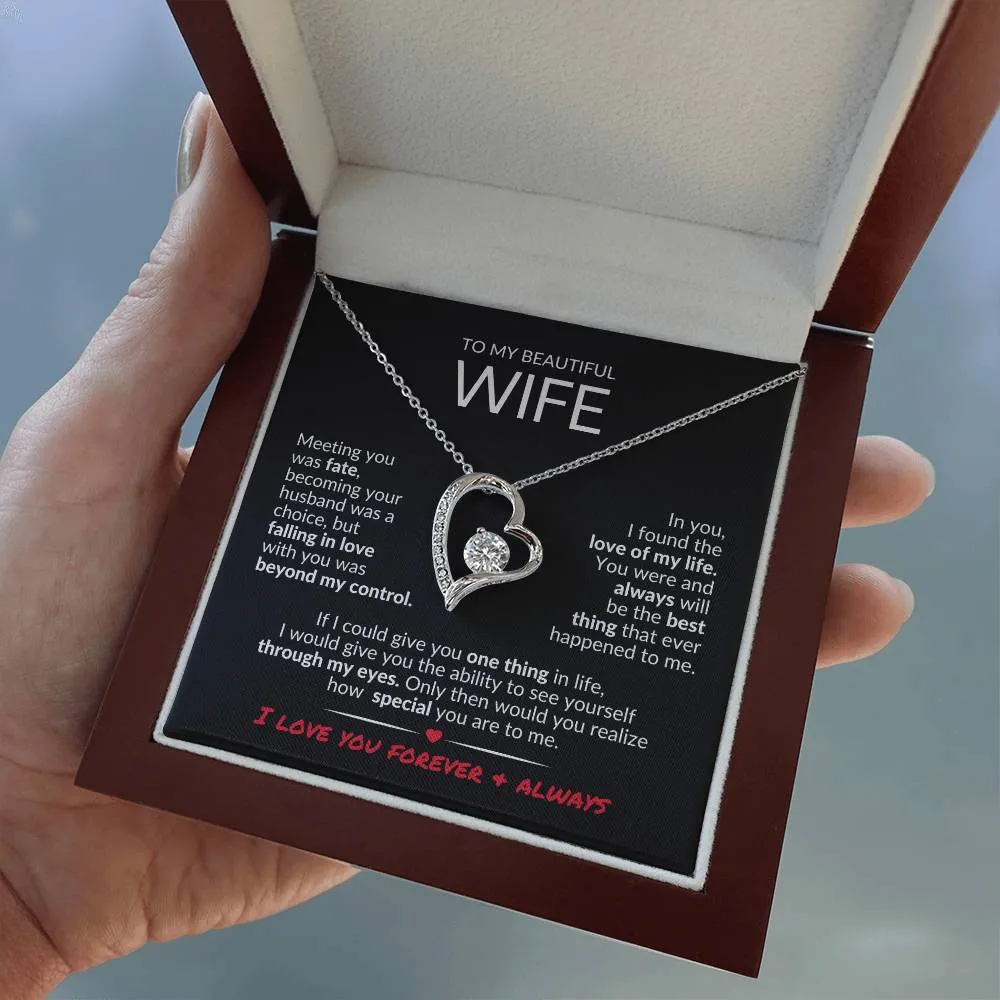 To MyWife | Love of My Life | Forever Love Necklace