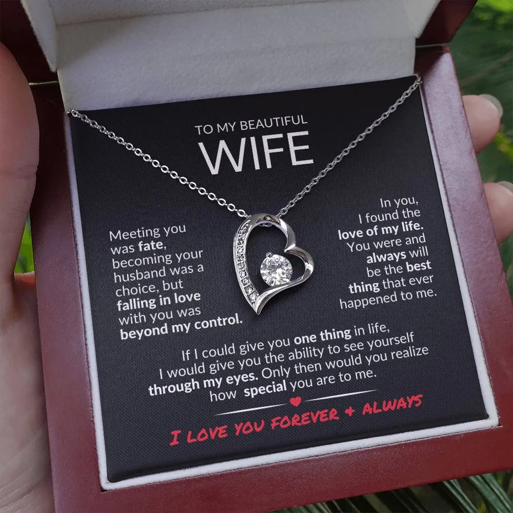 To MyWife | Love of My Life | Forever Love Necklace