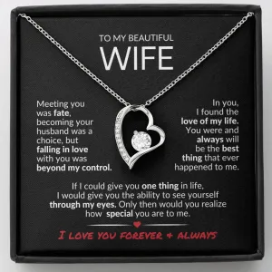 To MyWife | Love of My Life | Forever Love Necklace