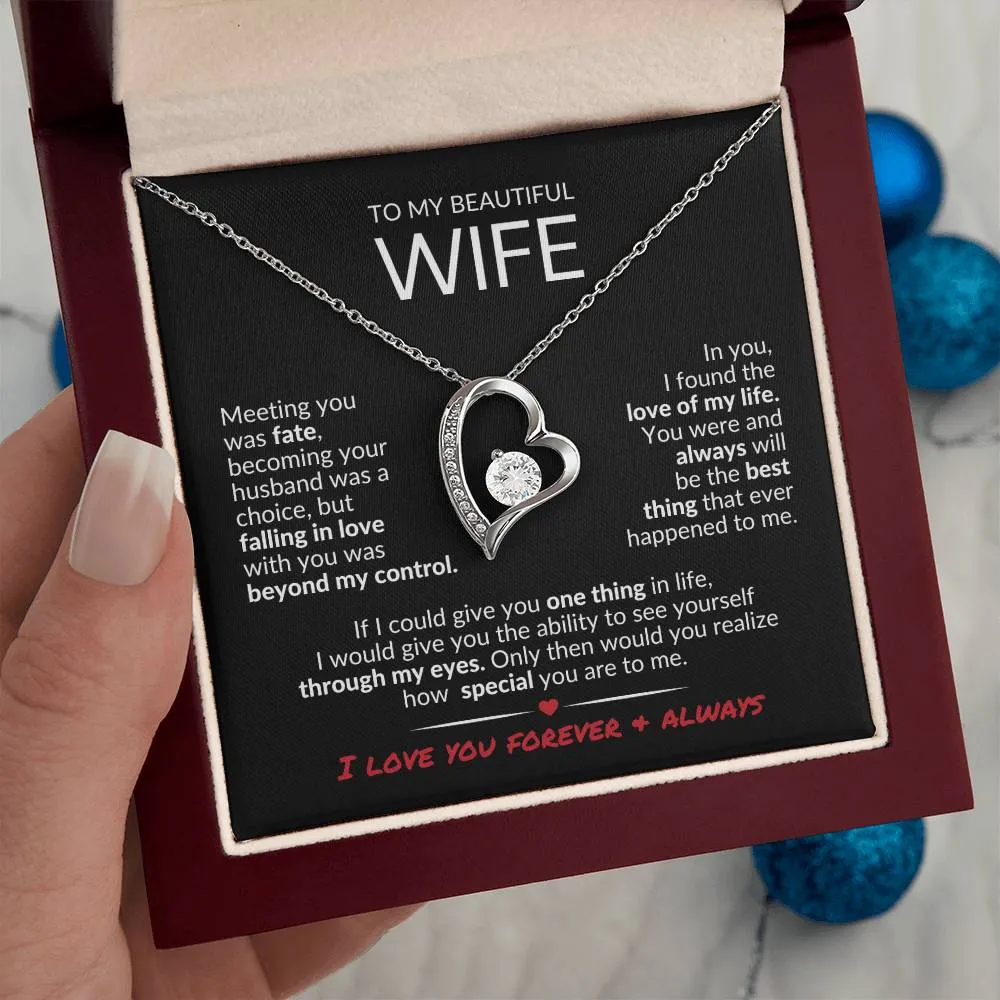 To MyWife | Love of My Life | Forever Love Necklace