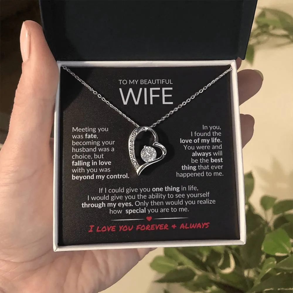 To MyWife | Love of My Life | Forever Love Necklace
