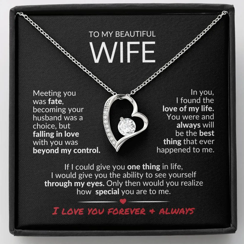 To MyWife | Love of My Life | Forever Love Necklace