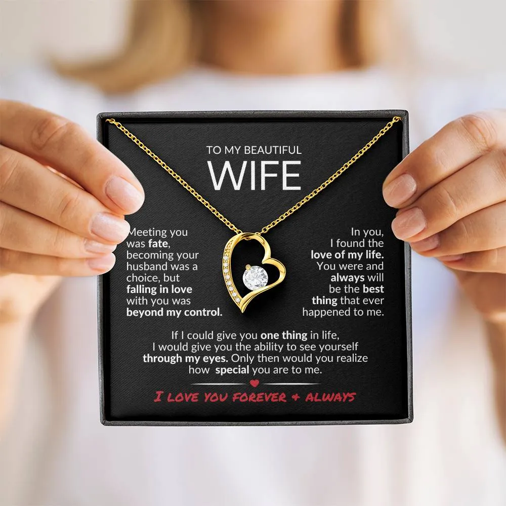 To MyWife | Love of My Life | Forever Love Necklace