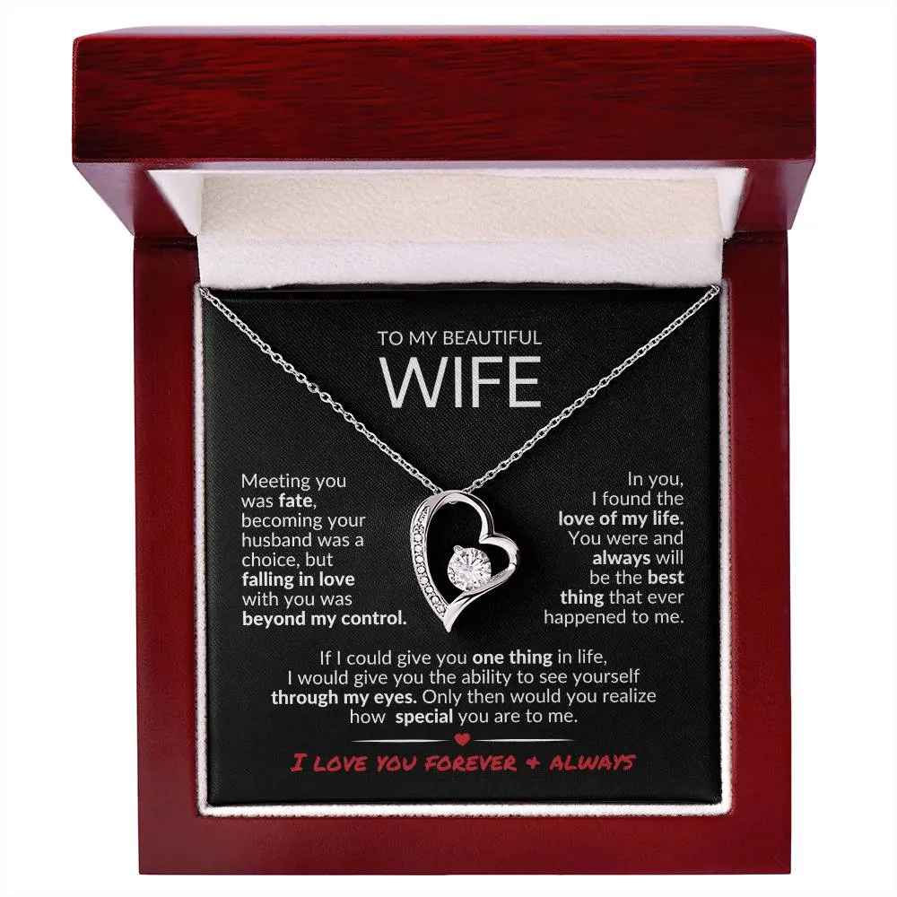 To MyWife | Love of My Life | Forever Love Necklace